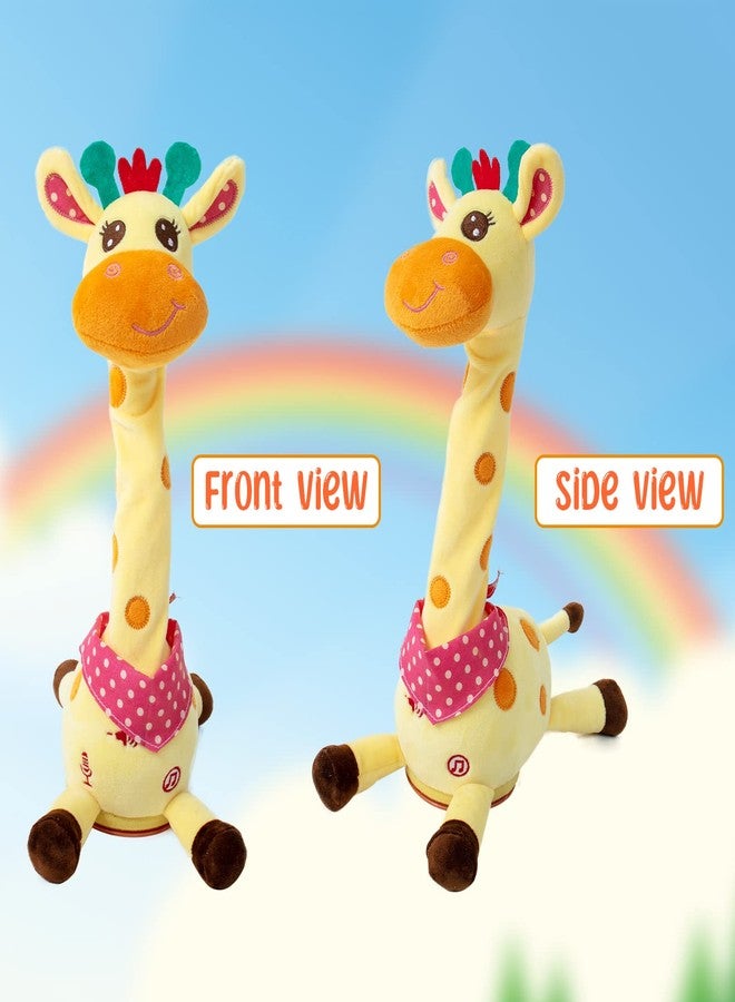 JISON21 Dancing Talking Giraffe Plush Toy, Funny Singing Recording & Repeating Musical Giraffe, Unique Valentine's Day Gift for Girlfriend Boyfriend, Interactive Fun for Baby Toddlers Kids(Yellow) - Image 5